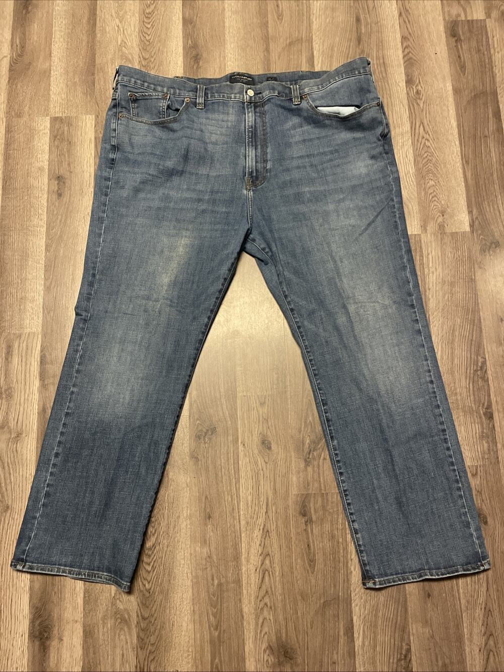 Lucky Brand Men's 181 Relaxed Straight Jeans Size 48x32 Blue Denim Big & Tall